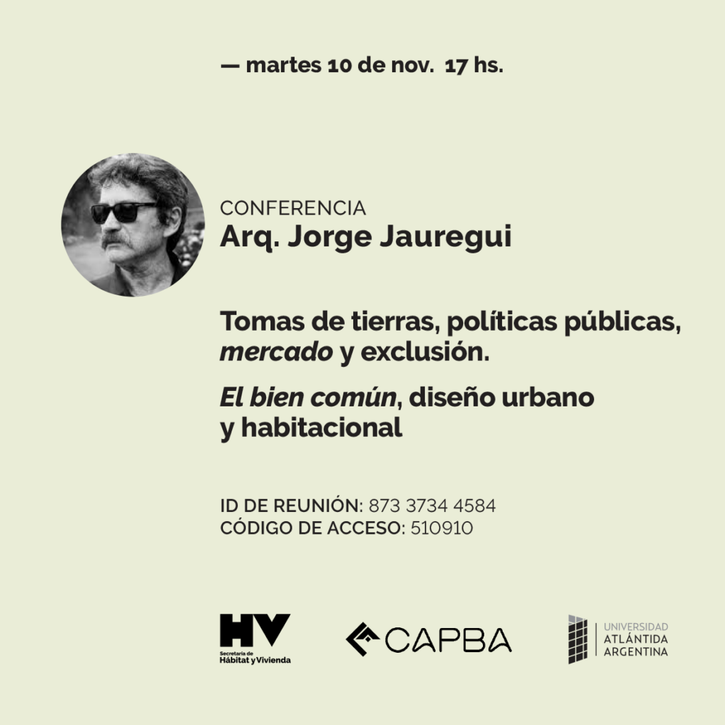Conferencia Arq. Jorge Jáuregui
