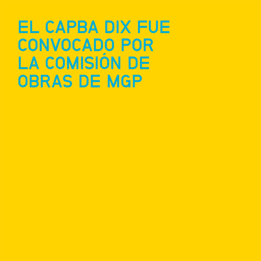 El capba DIX fue convocado por la comisión de obras de MGP