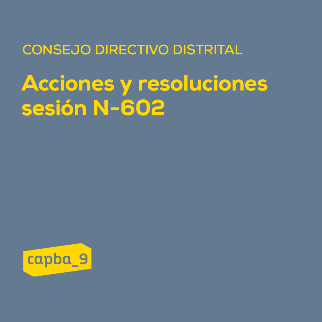 Acciones y resoluciones Consejo Directivo Distrital