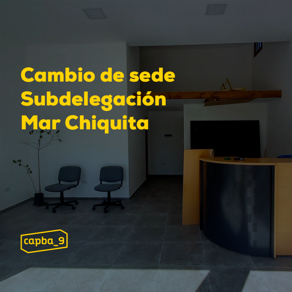 Cambio de sede Subdelegación Mar Chiquita