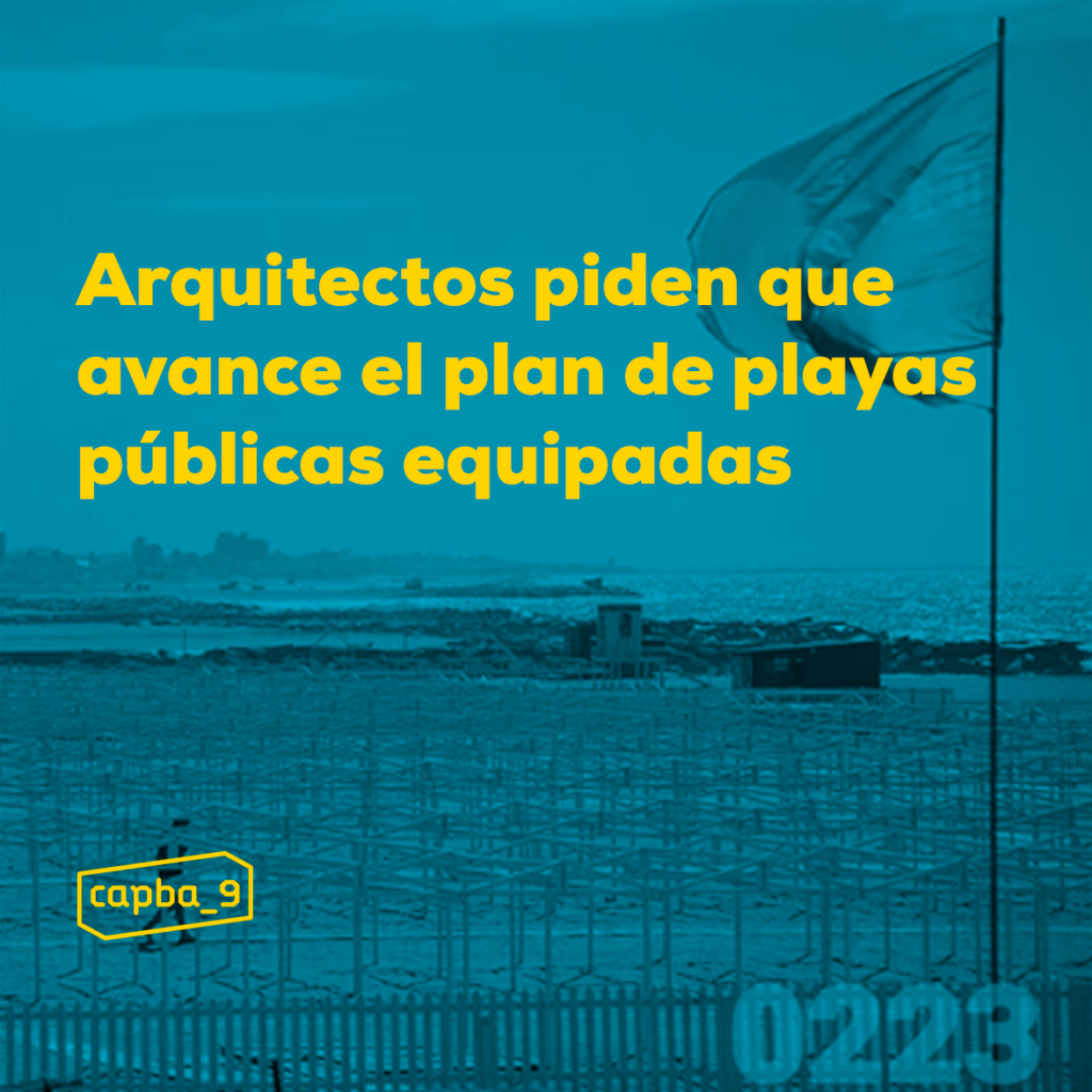 Arquitectos piden que avance el plan de playas públicas equipadas