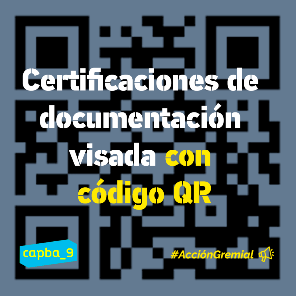 Certificaciones de documentación visada con código QR