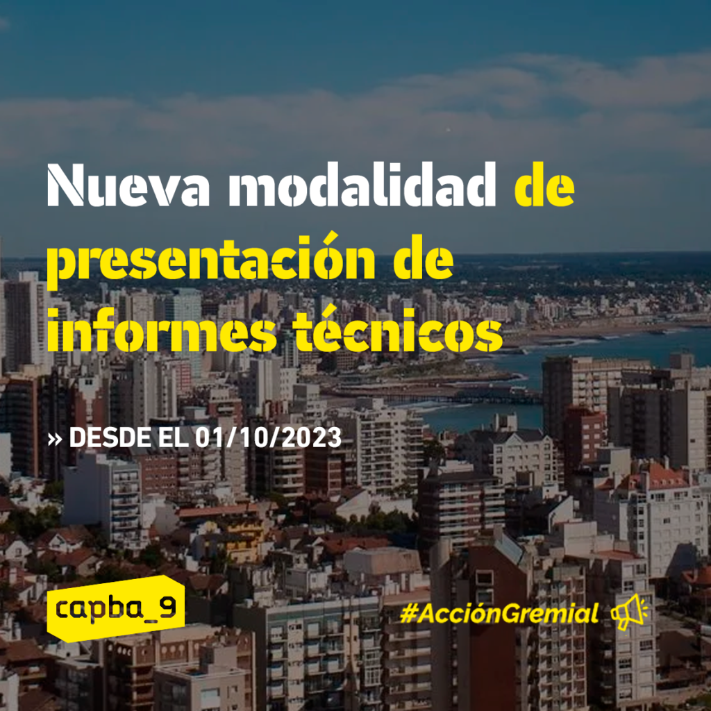 Nueva modalidad de presentación de informes técnicos