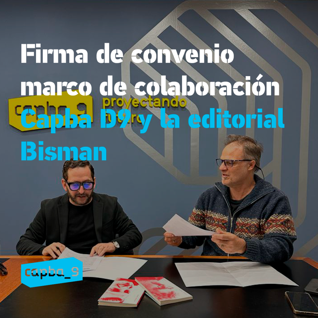 Firma de convenio marco de colaboración Capba D9 y la editorial Bisman