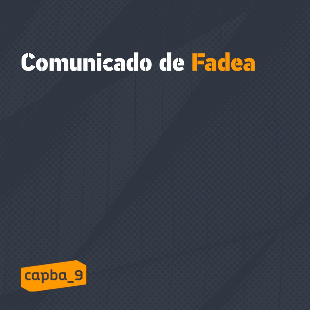 Comunicado de Fadea